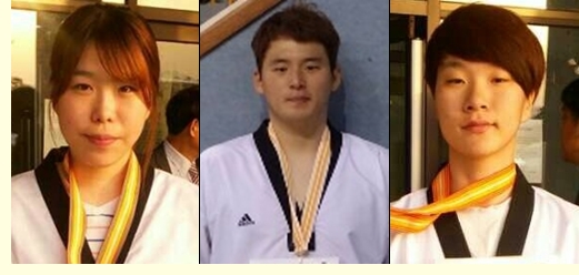전국 태권도대회서 금 1 등 3개 메달 획득